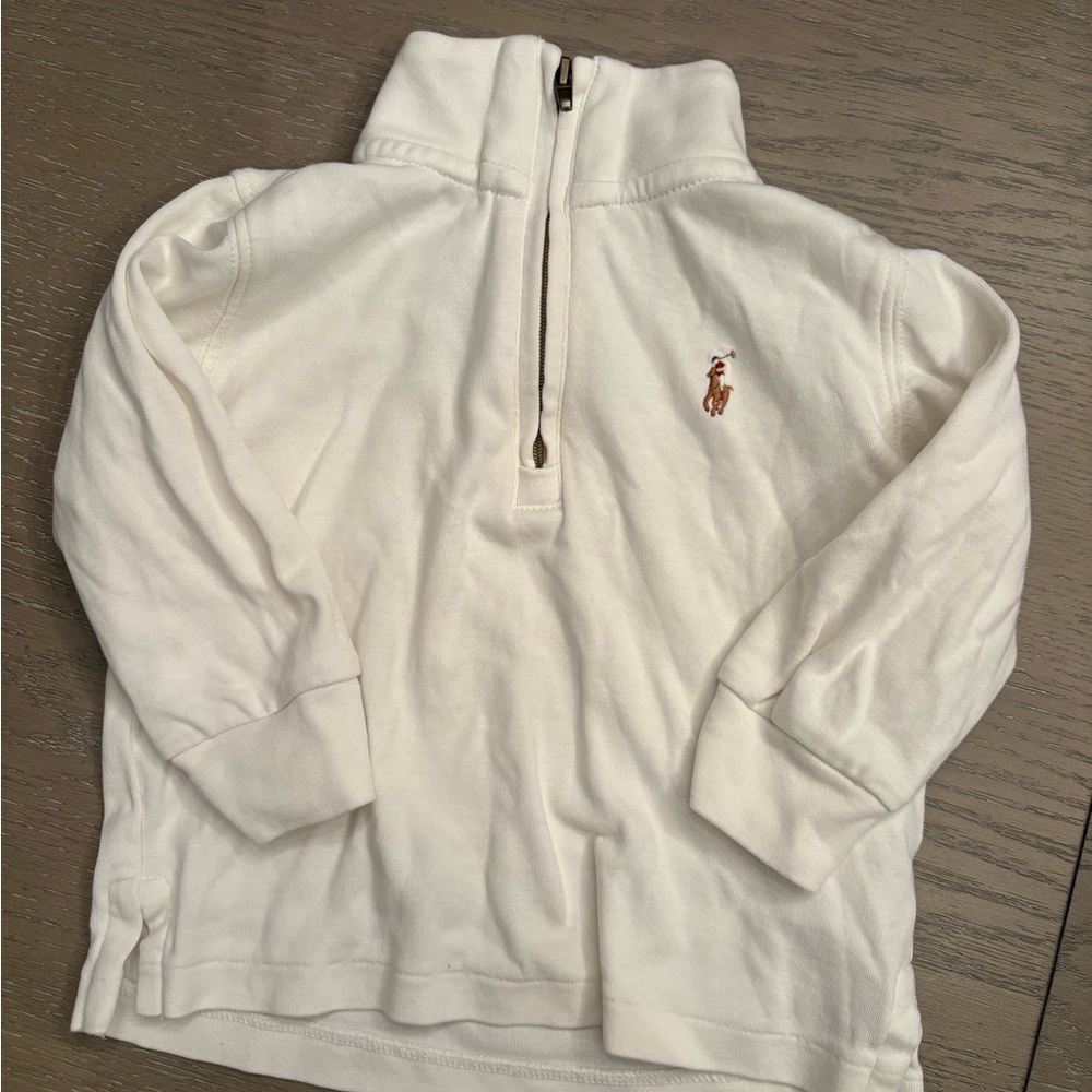 Ralph Lauren Cream Half-Zip Sweater